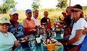 Lunch on Tango's Deck